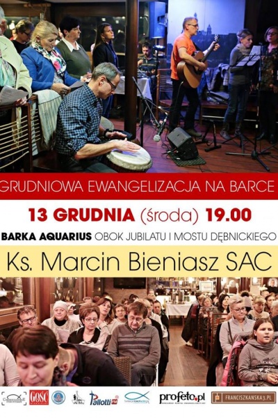 grudniowa ewangelizacja na barce